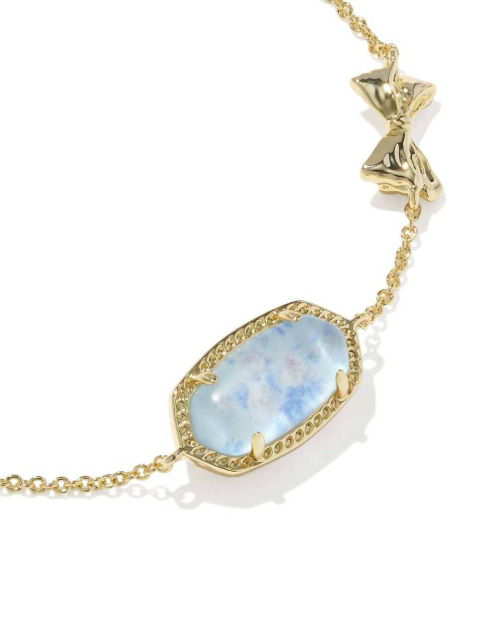 NEW KENDRA SCOTT elisa necklace in blue romance